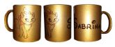 caneca dourada personalizada