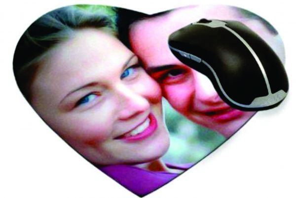 mouse pad coração