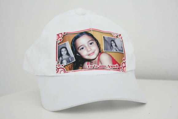 boné branco personalilado
